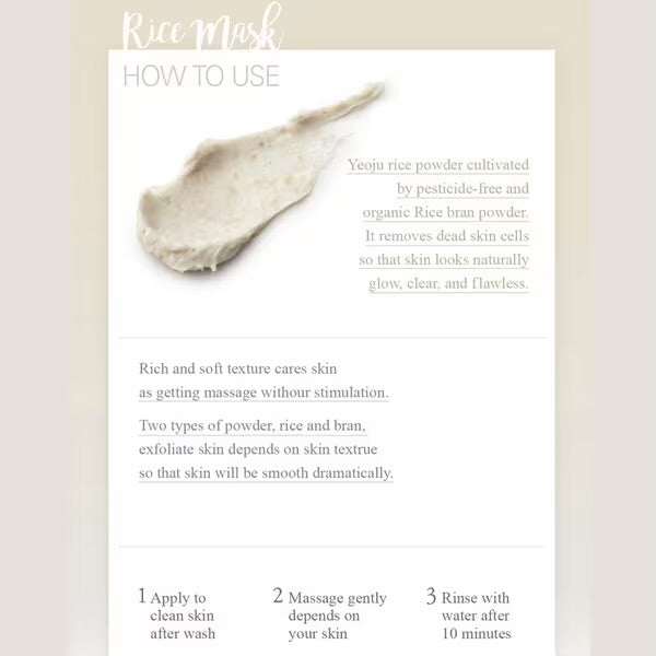 I’m from Rice Mask